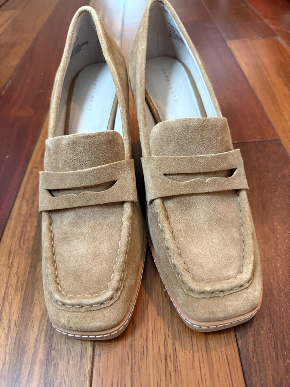Sanctuary Tan Suede Wedge Loafers